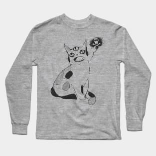 Strange Cat With Third Eye Long Sleeve T-Shirt